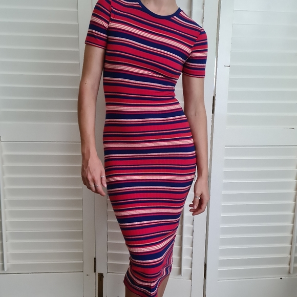 Sportsgirl Dresses Sportsgirl Bodycon Tee Midi Dress Size 6 To 8